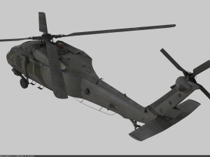 Sikorsky uh-60a black hawk 3D Модель