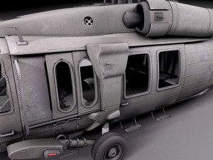 Sikorsky uh-60a black hawk 3D Модель