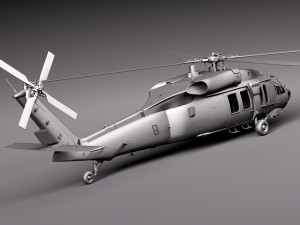 Sikorsky uh-60a black hawk 3D Модель