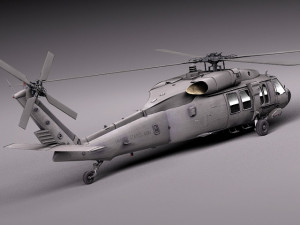 Sikorsky uh-60a black hawk 3D Модель