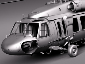 Sikorsky uh-60a black hawk 3D Модель