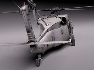Sikorsky uh-60a black hawk 3D Модель