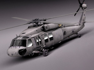 Sikorsky uh-60a black hawk 3D Модель