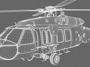 Sikorsky uh-60a black hawk 3D Модель