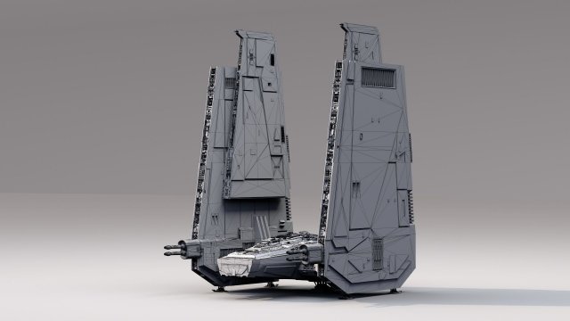 Star wars command shuttle 3D Model .c4d .max .obj .3ds .fbx .stl .blend 