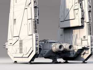 Star wars command shuttle 3D Model