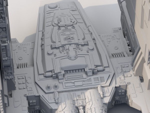 Star wars command shuttle 3D Model