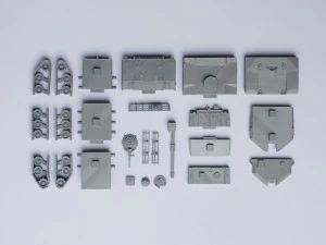 M1 abrams tank detailed model kit 3d print model 3D Model