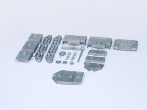 M1 abrams tank detailed model kit 3d print model 3D Модель