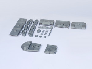 M1 abrams tank detailed model kit 3d print model 3D Модель