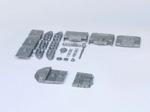 M1 abrams tank detailed model kit 3d print model 3D Model