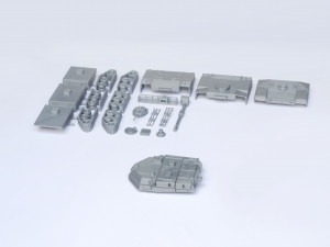 M1 abrams tank detailed model kit 3d print model 3D Модель