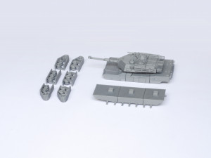 M1 abrams tank detailed model kit 3d print model 3D Модель