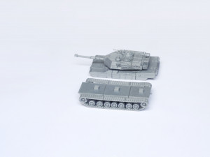 M1 abrams tank detailed model kit 3d print model 3D Модель