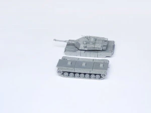 M1 abrams tank detailed model kit 3d print model 3D Model