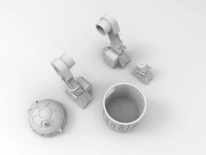 R2-d2 robot 3d print model 3D Model