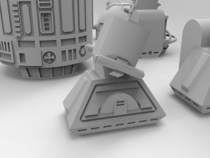 R2-d2 robot 3d print model Modelo 3D