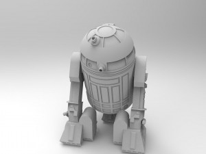 R2-d2 robot 3d print model Modelo 3D