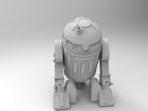 R2-d2 robot 3d print model Modelo 3D
