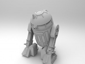 R2-d2 robot 3d print model Modelo 3D