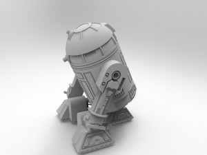 R2-d2 robot 3d print model Modelo 3D
