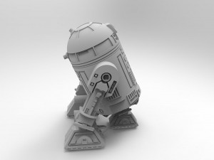 R2-d2 robot 3d print model Modelo 3D