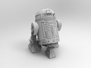 R2-d2 robot 3d print model Modelo 3D