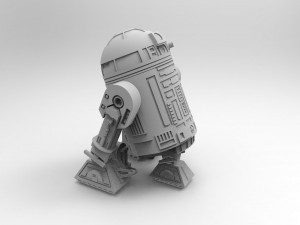 R2-d2 robot 3d print model Modelo 3D