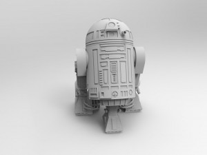 R2-d2 robot 3d print model Modelo 3D