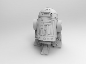 R2-d2 robot 3d print model Modelo 3D