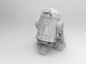 R2-d2 robot 3d print model Modelo 3D