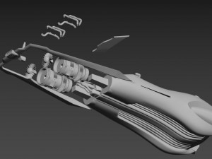 Star wars anakin speeder 3d print model 3D Model