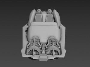 Star wars anakin speeder 3d print model 3D Model
