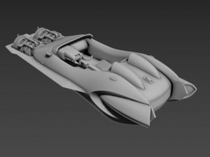 Star wars anakin speeder 3d print model 3D Model