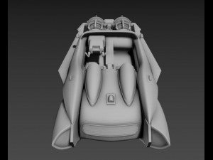 Star wars anakin speeder 3d print model 3D Model