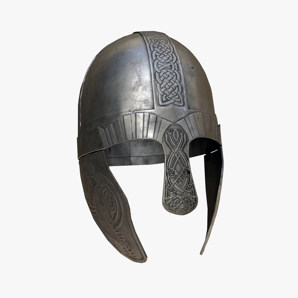 Viking helmet pbr low-poly 3D Model .c4d .max .obj .3ds .fbx .stl .blend 