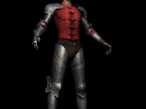 Medieval gothic armor low-poly 3D Model