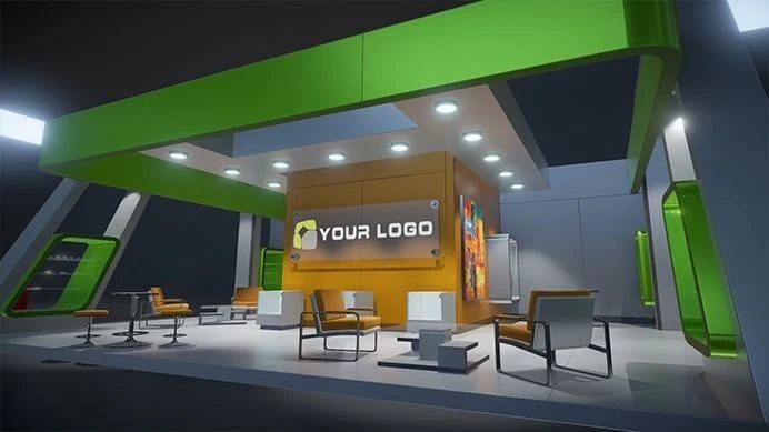 3d exhibition stand vol 1 3D Model .c4d .max .obj .3ds .fbx .stl .blend 
