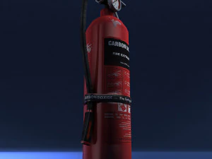 Fire extinguisher low-poly 3D Model