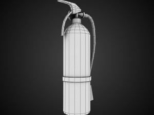 Fire extinguisher low-poly Model 3D