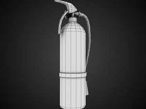 Fire extinguisher low-poly 3D Model