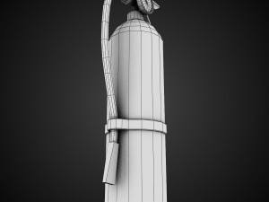 Fire extinguisher low-poly Model 3D