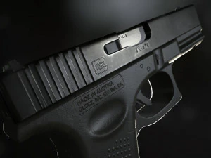 Glock 17 pistol low-poly 3D Model