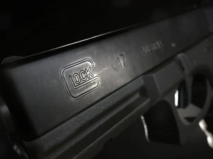 Glock 17 pistol low-poly 3D Model