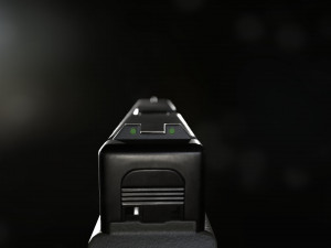 Glock 17 pistol low-poly 3D मॉडल