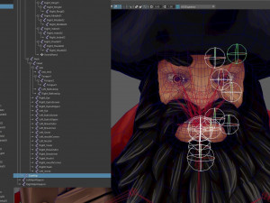 Pirate captain pbr low-poly 3D Модель