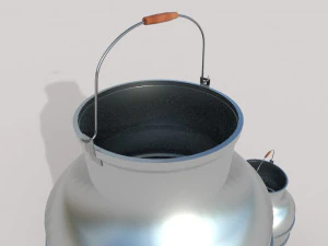 milk galvanized vases 3D Model