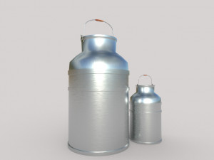 milk galvanized vases Model 3D