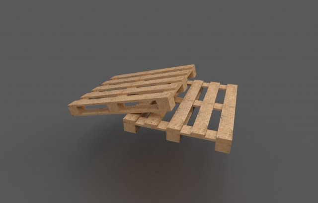 wooden pallets Model 3D .c4d .max .obj .3ds .fbx .stl .blend 