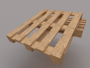 wooden pallets Model 3D